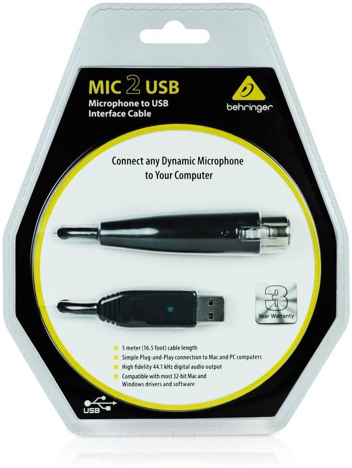 BEHRINGER MIC2USB - Цифровой кабель