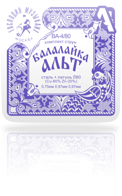Струны для балалайки АЛЬТ ГОСПОДИН МУЗЫКАНТ BA-4/80