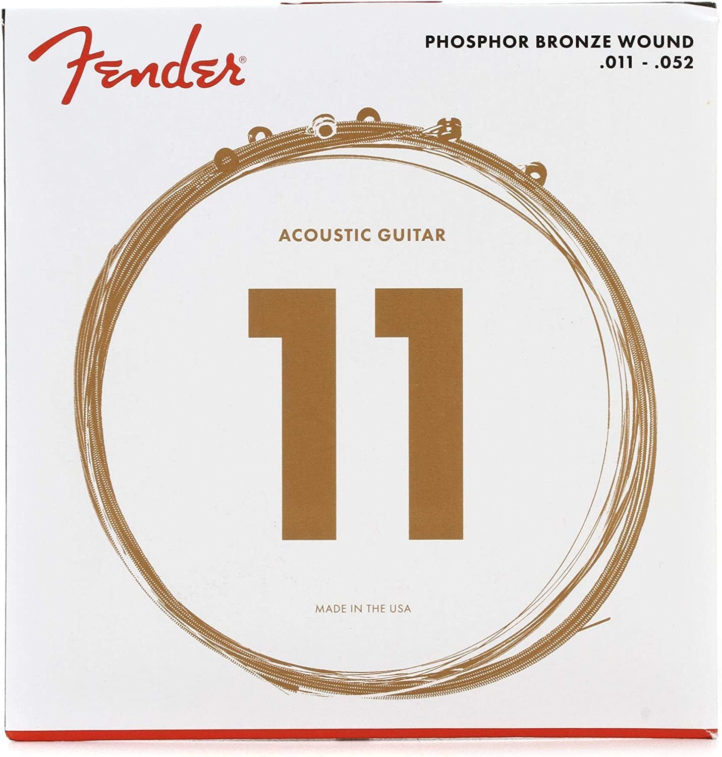 FENDER STRINGS NEW ACOUSTIC 60CL PHOSPHOR BRONZE 11-52