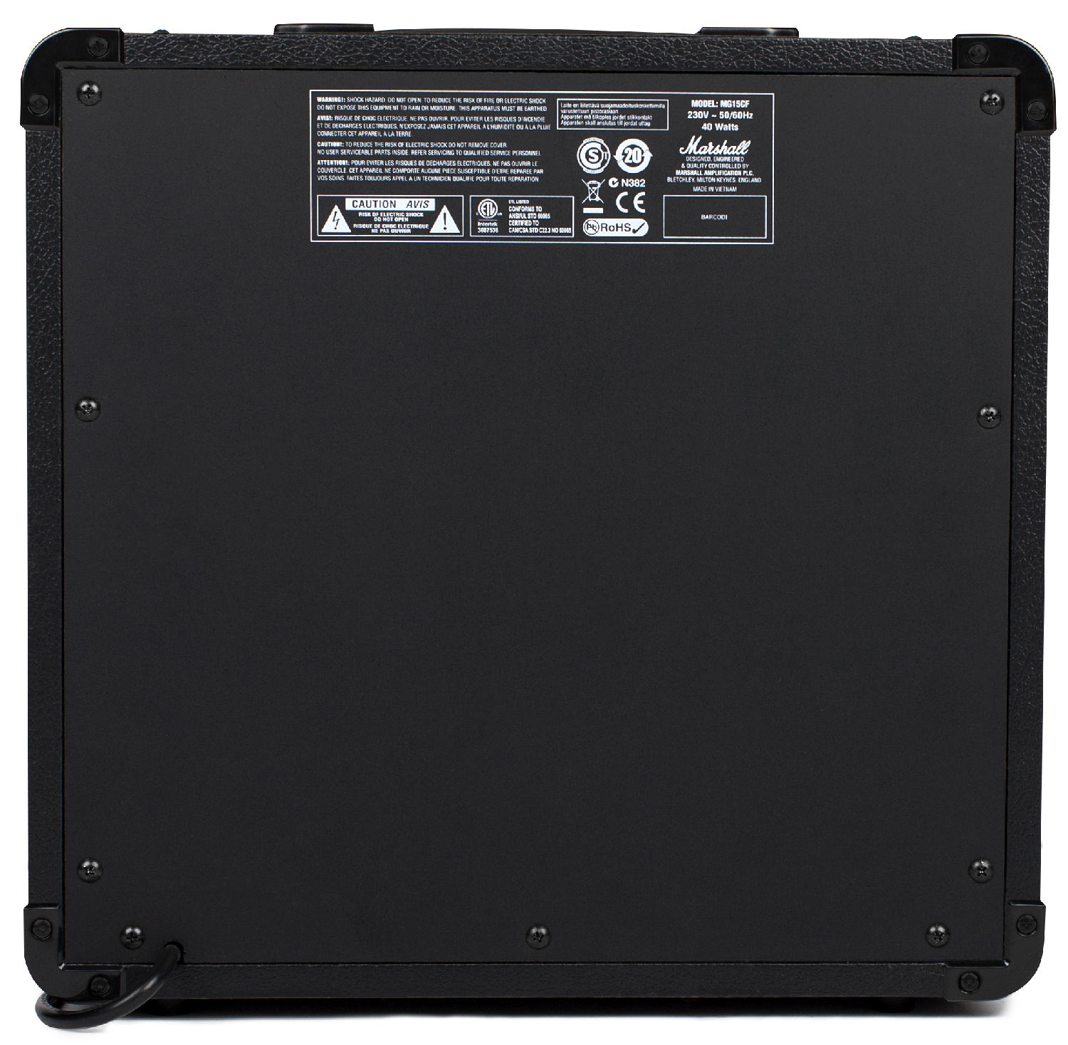 MARSHALL MG15GFX (требуется переходник сетевой вилки)