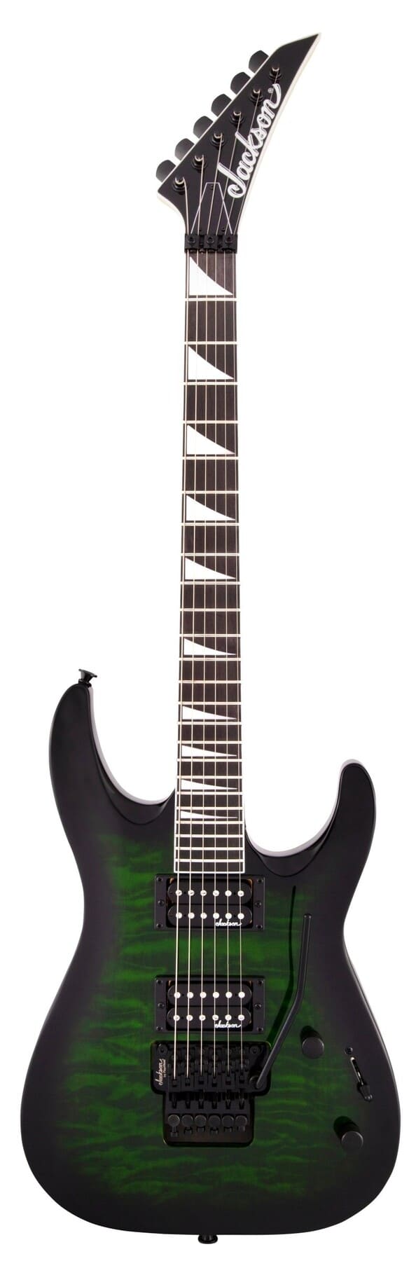 JACKSON JS Series Dinky Arch Top JS32Q DKA Transparent Green Burst