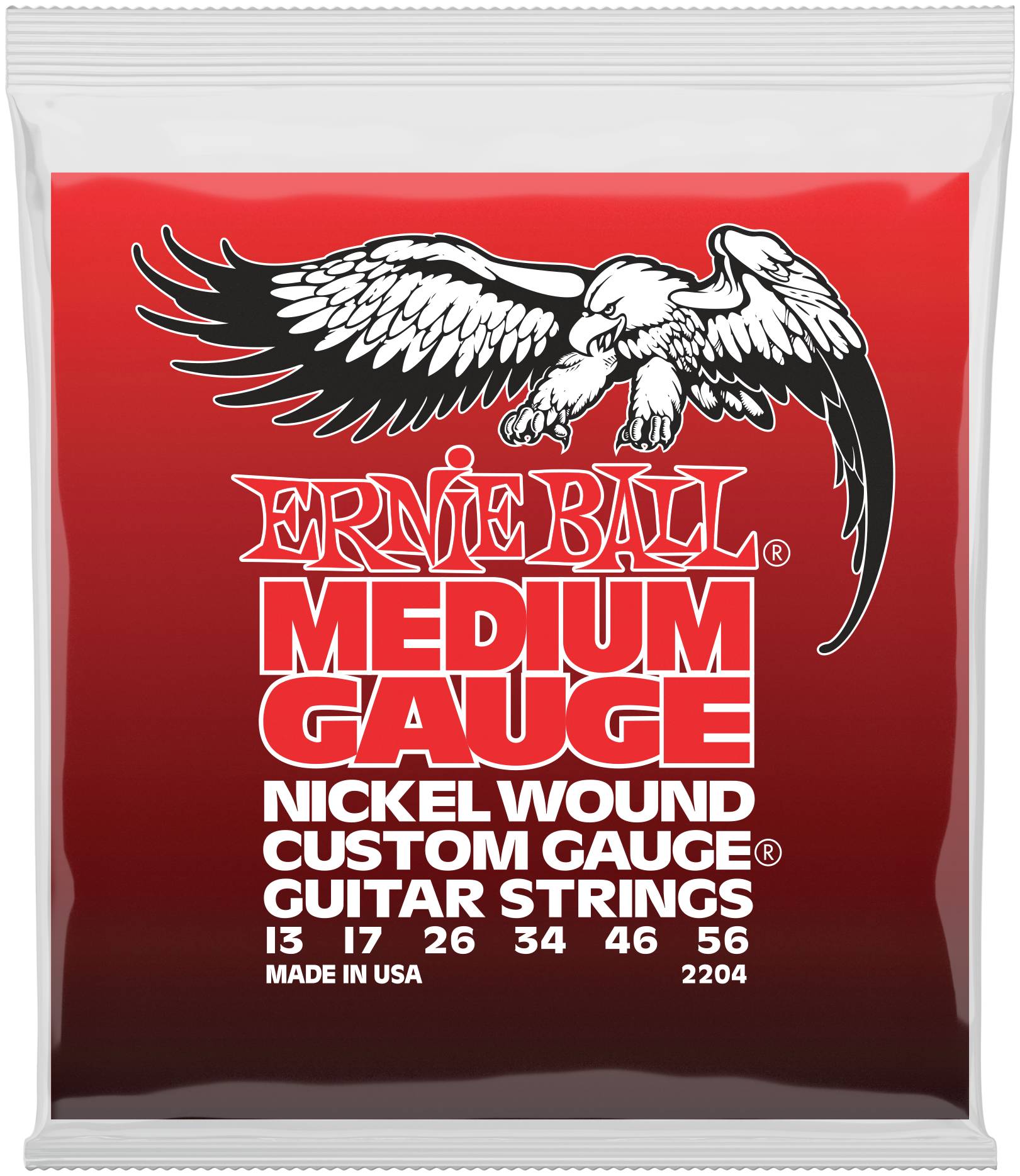 ERNIE BALL 2204 Nickel Wound Medium 13-56 - Струны для электрогитары