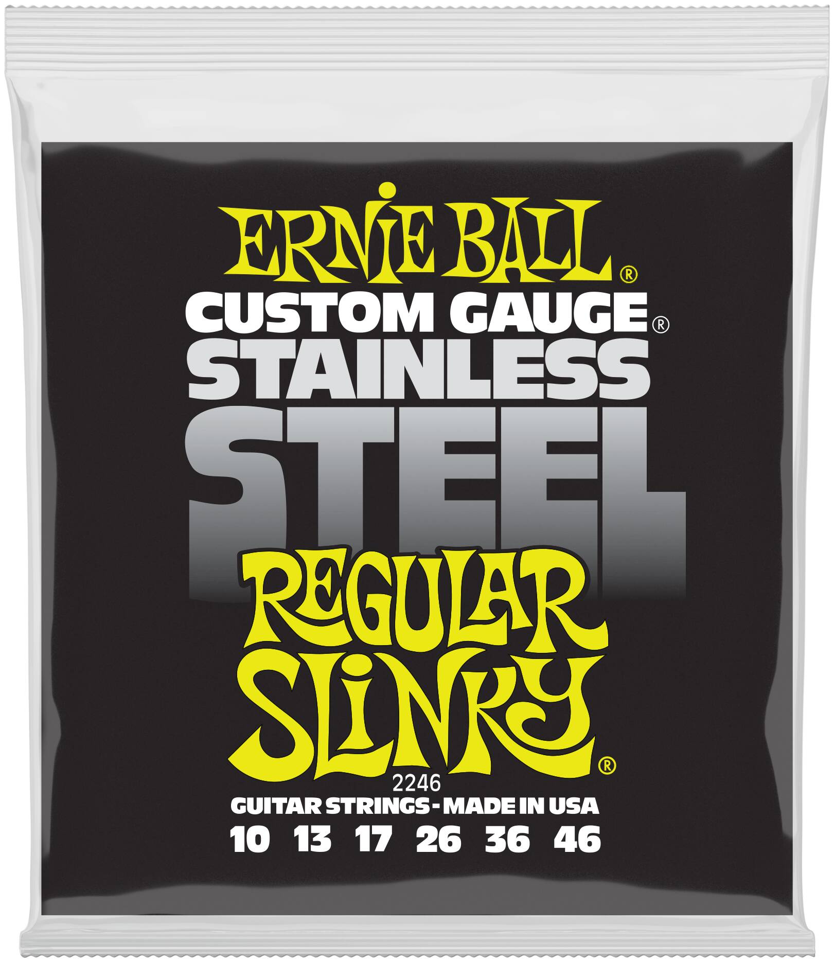 ERNIE BALL 2246 Stainless Steel Slinky Regular 10-46 - Струны для электрогитары