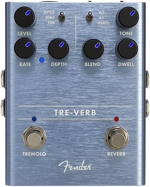 FENDER TRE-VERB DIGITAL REVERB/TREMOLO гитарная педаль эффектов реверб/тремоло