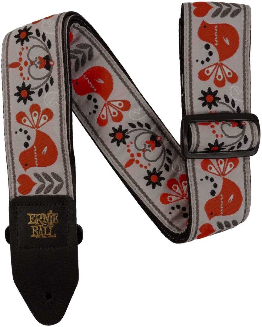 ERNIE BALL 4689 Jacquard Red Bird Winter - Ремень для гитары