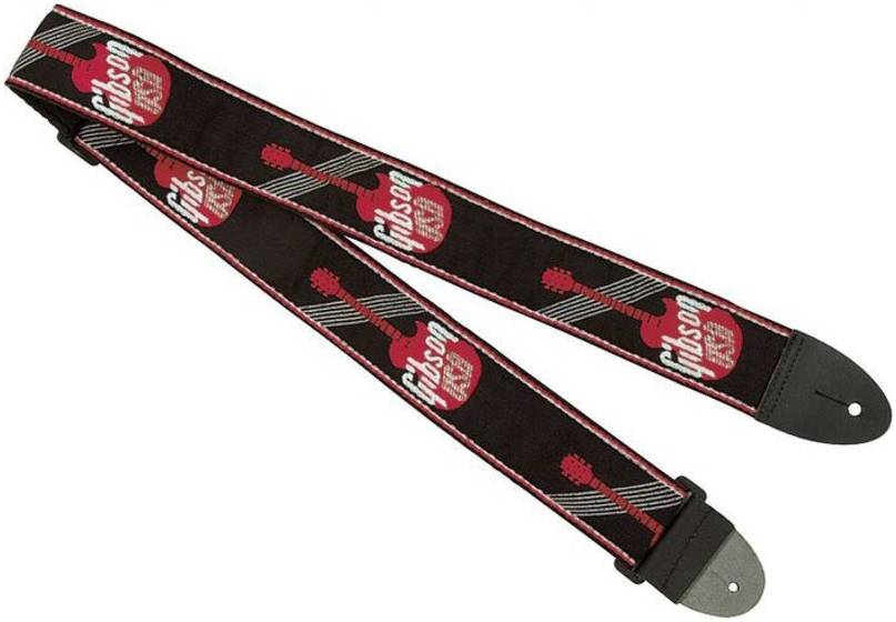 GIBSON ASGG-600 2' WOVEN STRAP W/ GIBSON LOGO-RED - Ремень