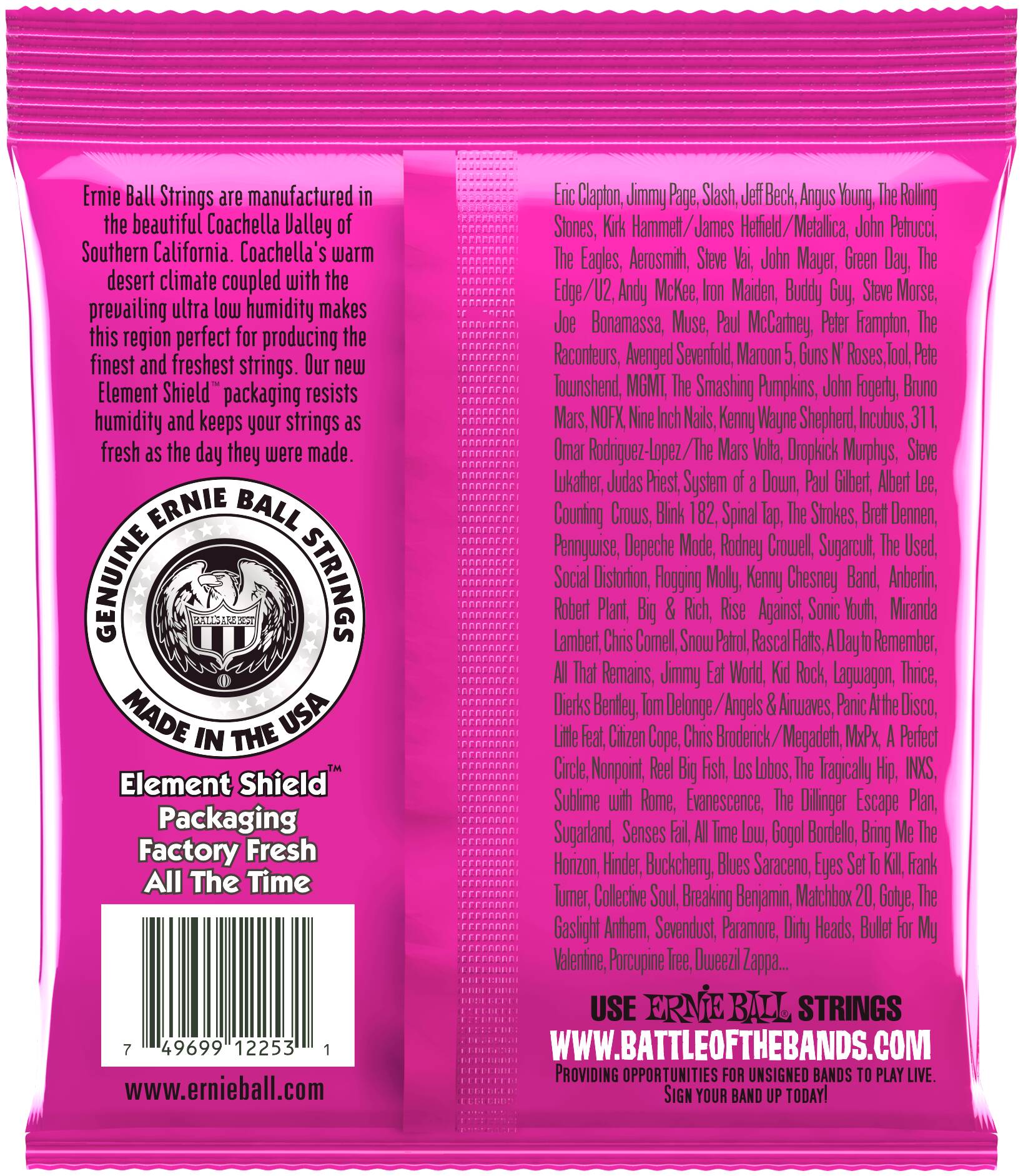 ERNIE BALL 2253 Classic Rock n Roll Pure Nickel Slinky Super 9-42 - Струны для электрогитары