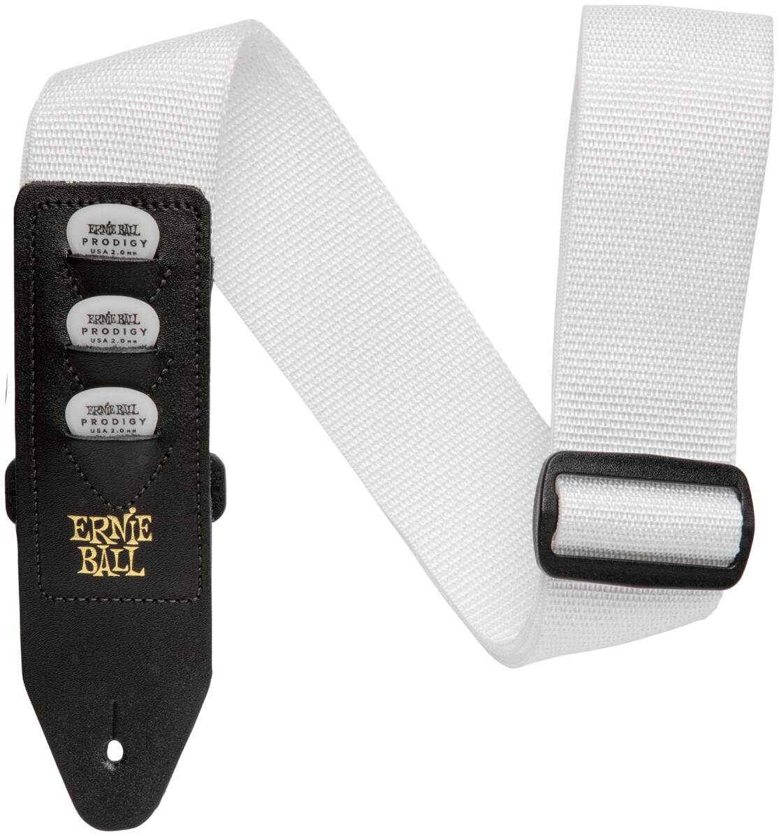 ERNIE BALL 4259 PickHolder White - Ремень для гитары