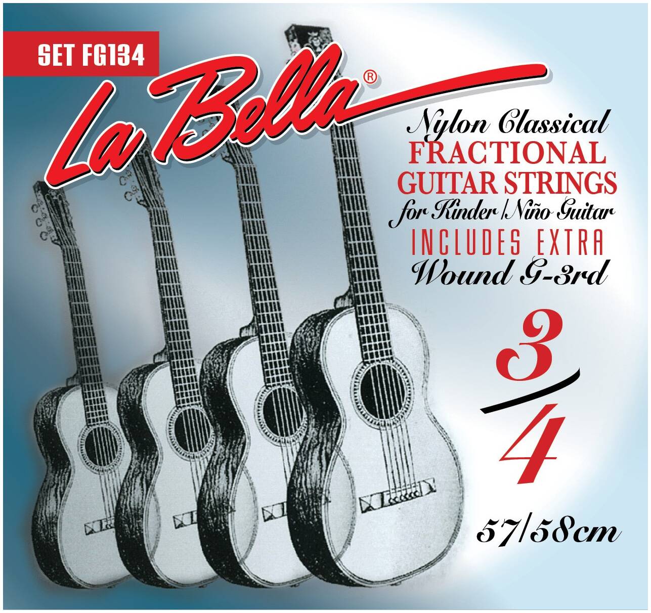 LA BELLA FG134 - Струны для классической гитары