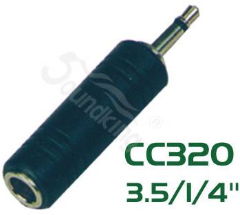 SOUNDKING CC320 Переходник (разъем переходной) 3,5мм, моно, штекер - 6,35мм,...
