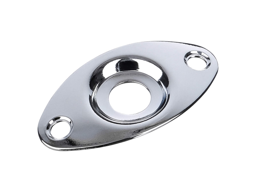 HJ002-CR Накладка выходного разъема гитары, хром, Paxphil HJ002-CR Накладка выходного разъема гитары, хром, Paxphil