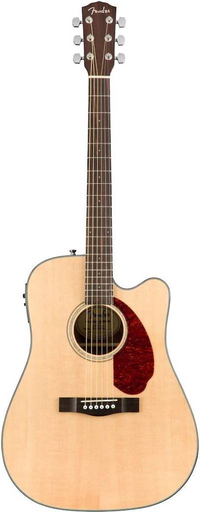 FENDER CD-140SCE DREAD NAT W/CASE электроакустическая гитара, цвет натуральный,...