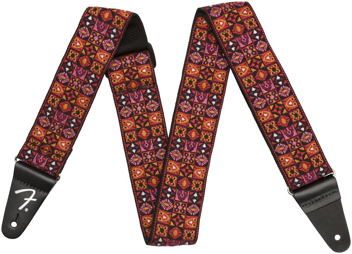 FENDER 2' FESTIVAL STRAP, RED гитарный ремень, красный