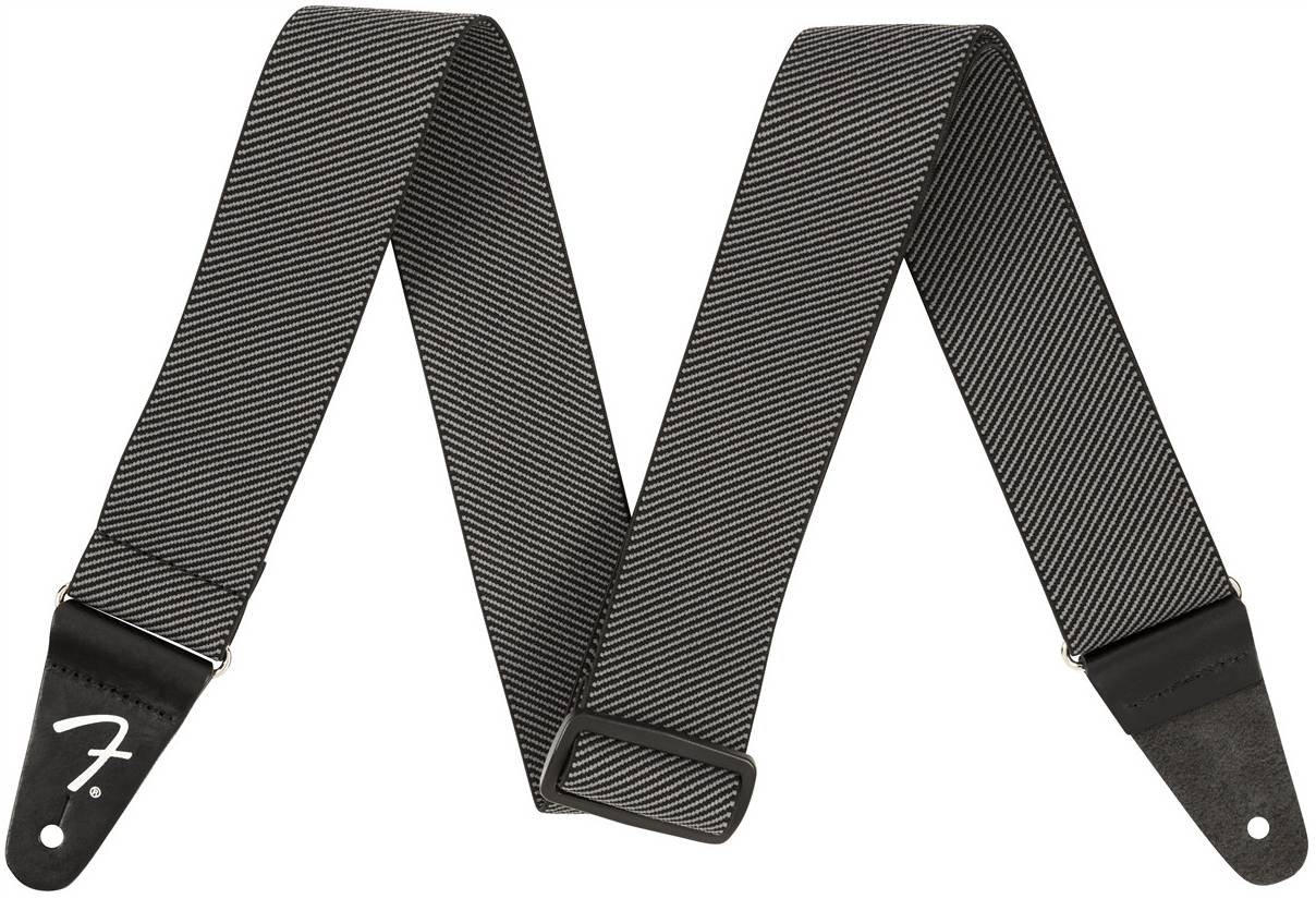 FENDER WEIGHLESS GREY TWEED гитарный ремень, твид, цвет серый