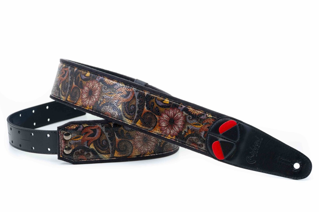 8436612540634 Mojo Crunch Ремень для гитары, текстиль/синтетика, черный, RightOn Straps