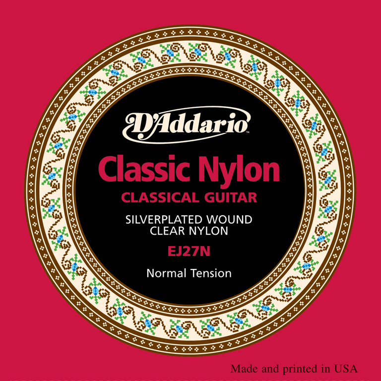 EJ27N CLASSIC Струны для классической гитары нейлоновые Student Normal D`Addario