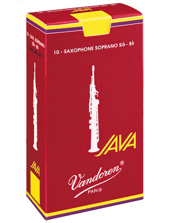 SR3025R JAVA Red Cut Трости для саксофона Сопрано №2,5 (10шт) Vandoren