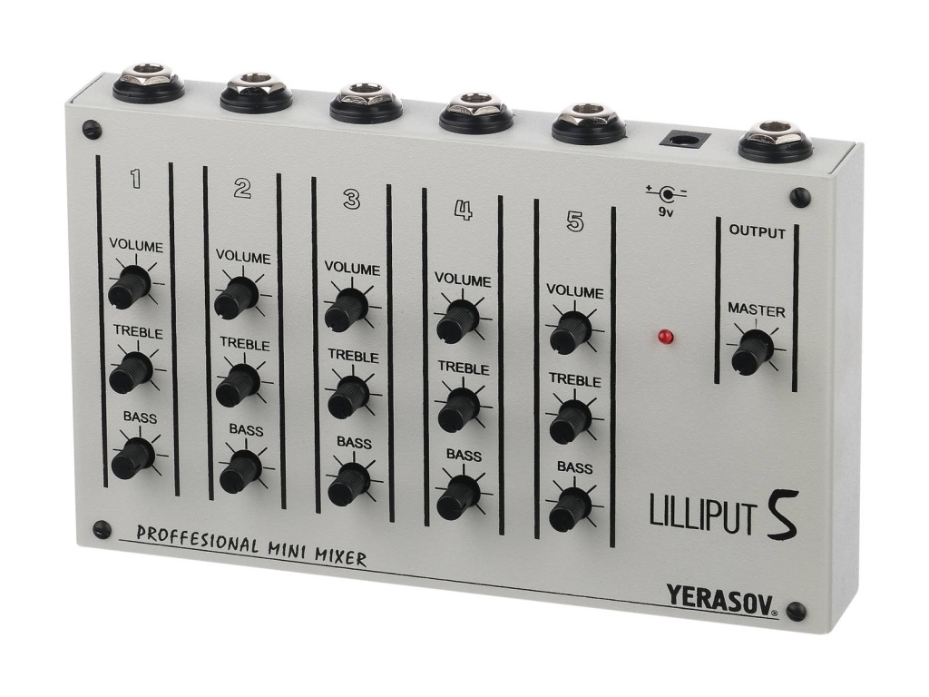 LILLIPUT-5D Микшерный пульт, 1 линейный/ 4 микрофонных входа, Yerasov