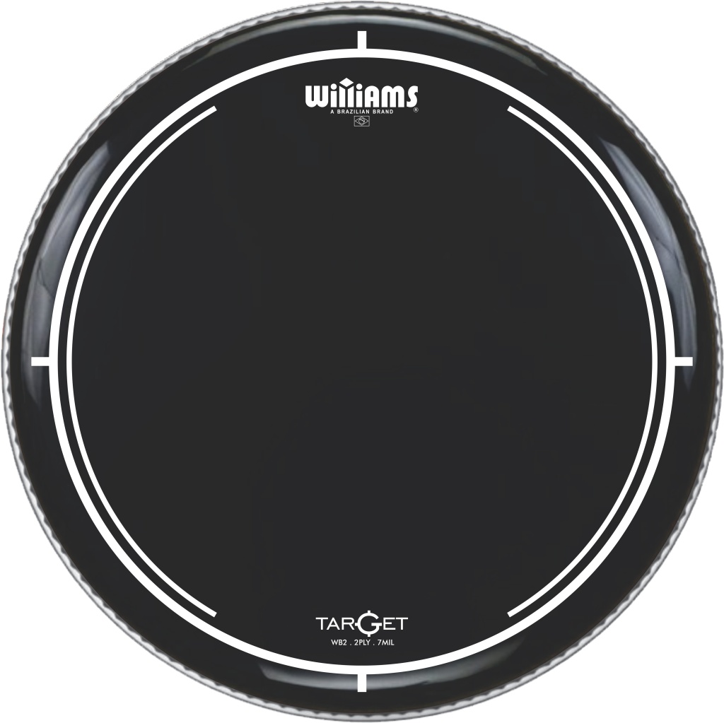 WB2-7MIL-06 Target Series Black Пластик для том-барабана 6", черный, Williams