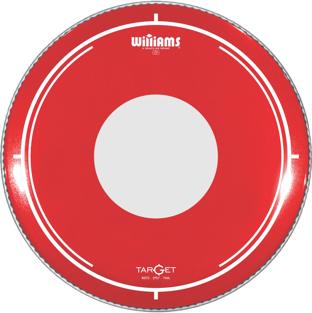 RDT2-7MIL-08 Target Dot Series Red Пластик для том-барабана 8", красный, Williams