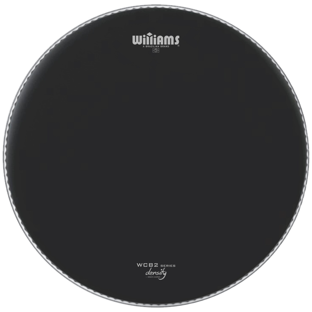 WCB2-10MIL-24 Density Black Series Пластик для бас-барабана 24", с покрытием, черный, Williams