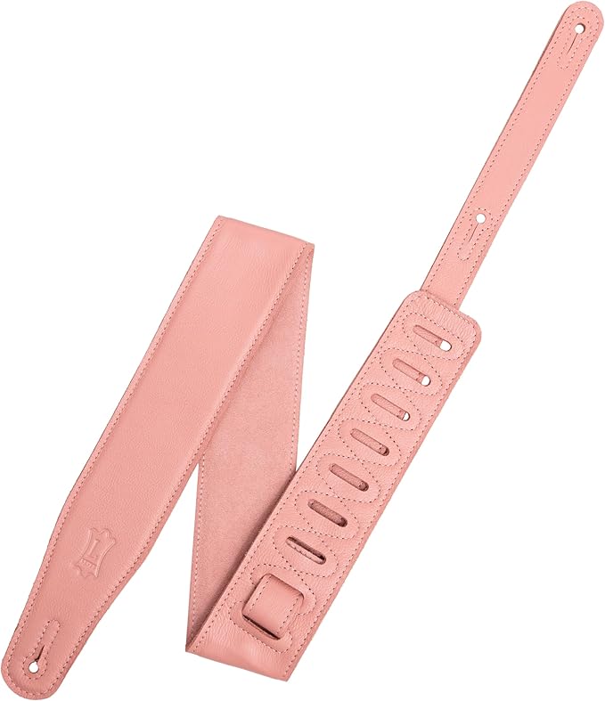 M26GFP-SLM Pastel Leather Series Ремень для гитары, кожаный, лосось, Levy's
