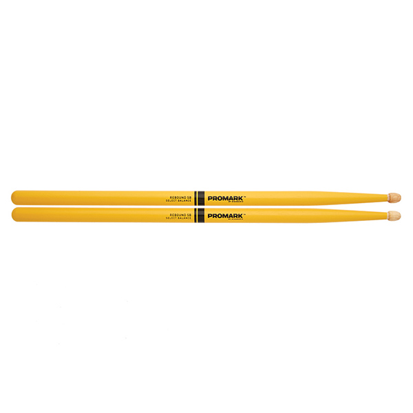 RBH565AW-YELLOW 5A Rebound Барабанные палочки, желтые, смещенный баланс, орех гикори, ProMark