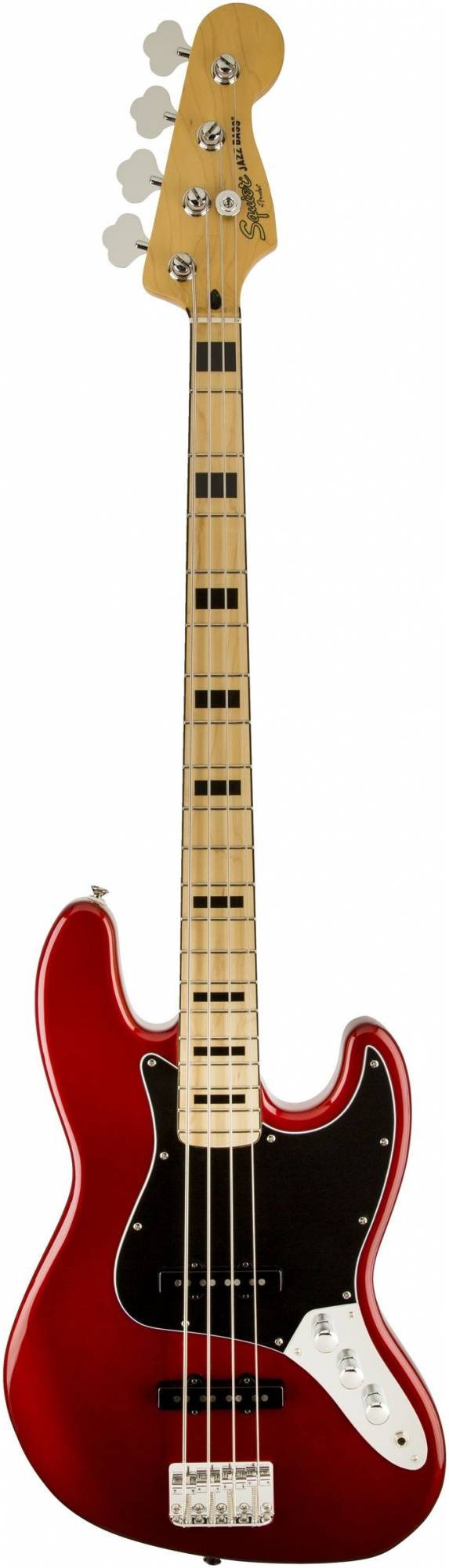 FENDER SQUIER VINTAGE MODIFIED JAZZ BASS '70S CANDY APPLE RED - Бас-гитара