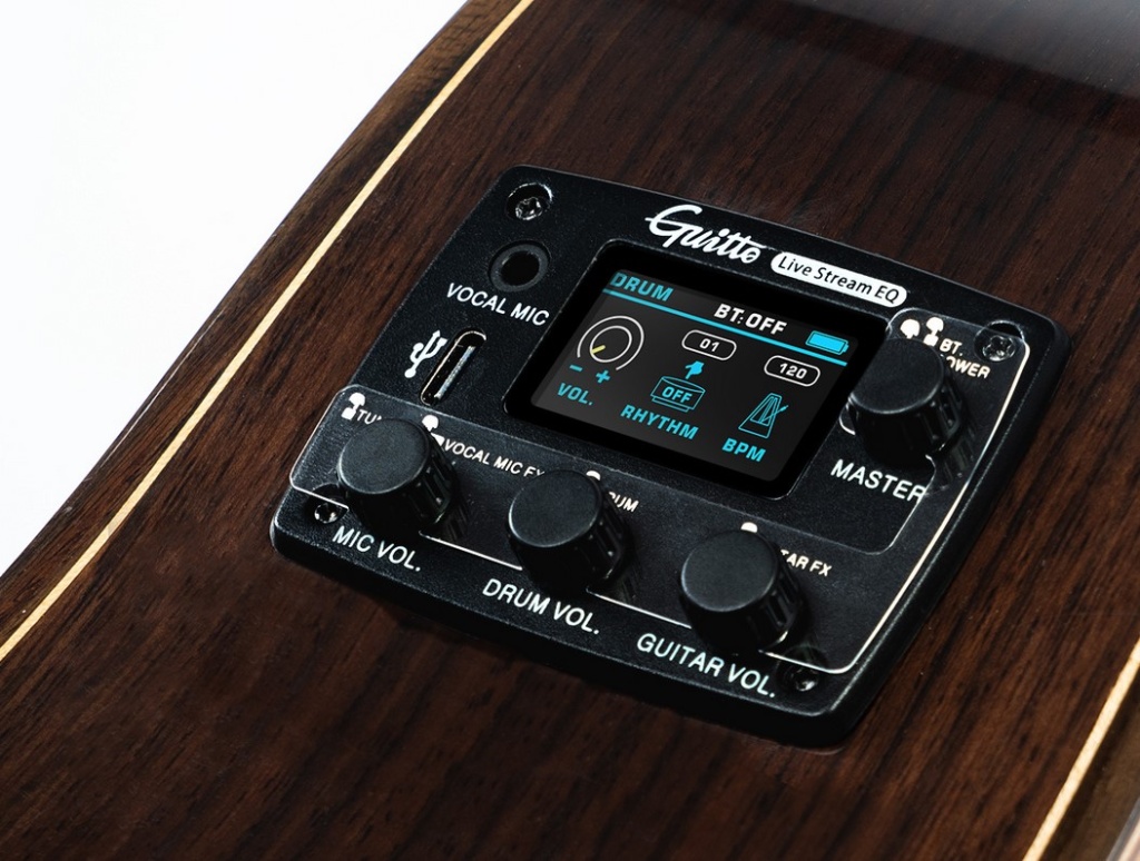 GGP-05 Звукосниматель для акустической гитары, с вибродинамиком, Guitto GGP-05 Звукосниматель для акустической гитары, с вибродинамиком, Guitto