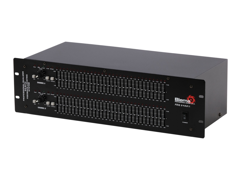 FEQ3102II Графический эквалайзер, 31х2 канала, Biema