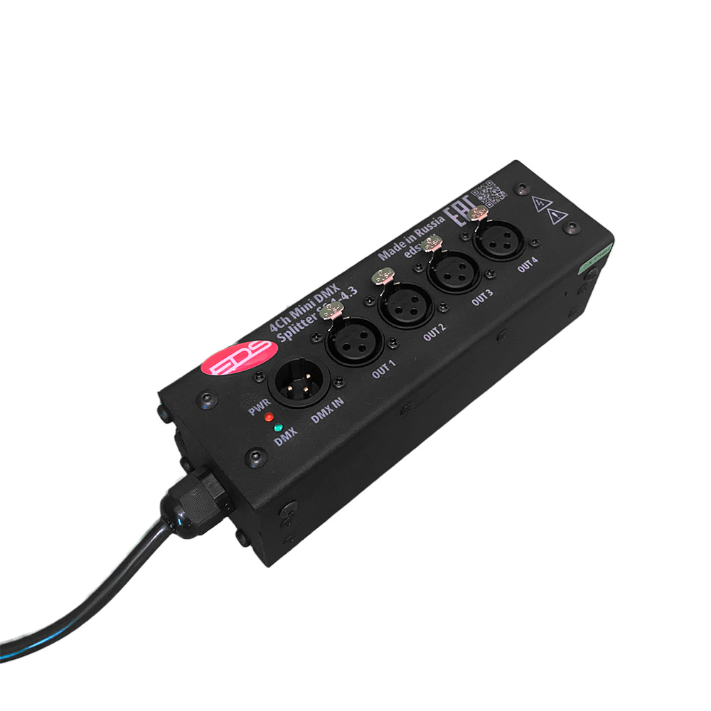 SC1-4.3 Туровый DMX сплиттер, EDS SC1-4.3 Туровый DMX сплиттер, EDS