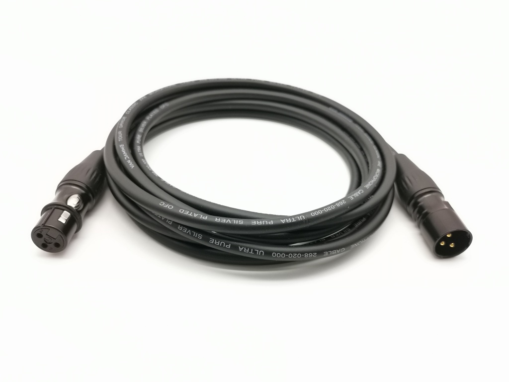 G1-XLR-M-F-0100-0 Кабель микрофонный XLR-M-F, 1м, ZZcable