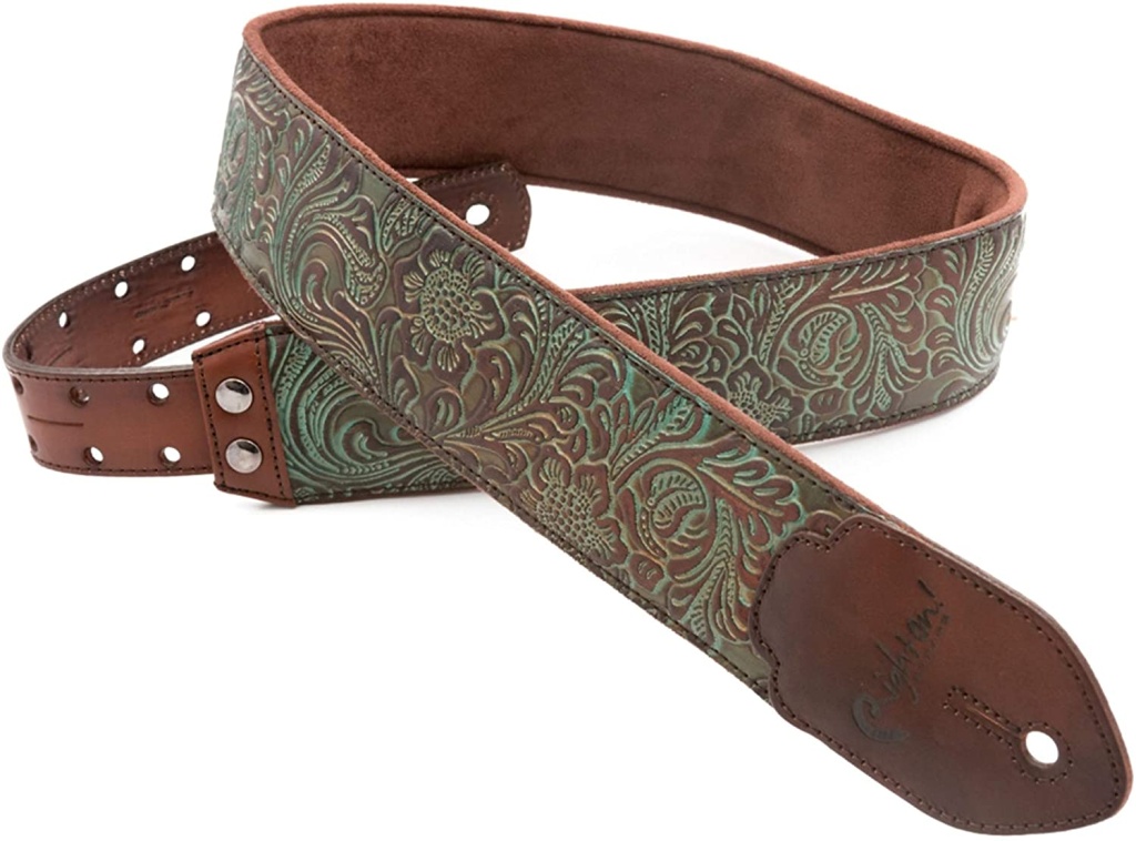 8401050090089 Leathercraft Blackguard Teal Ремень для гитары, RightOn Straps