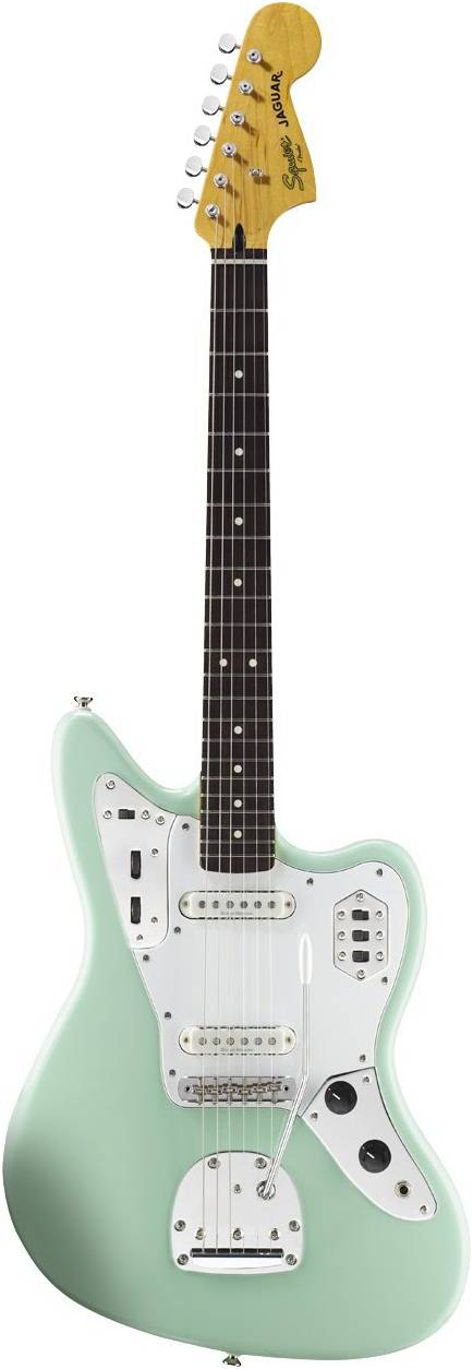 FENDER SQUIER VINTAGE MODIFIED JAGUAR RW SURF GREEN - Электрогитара