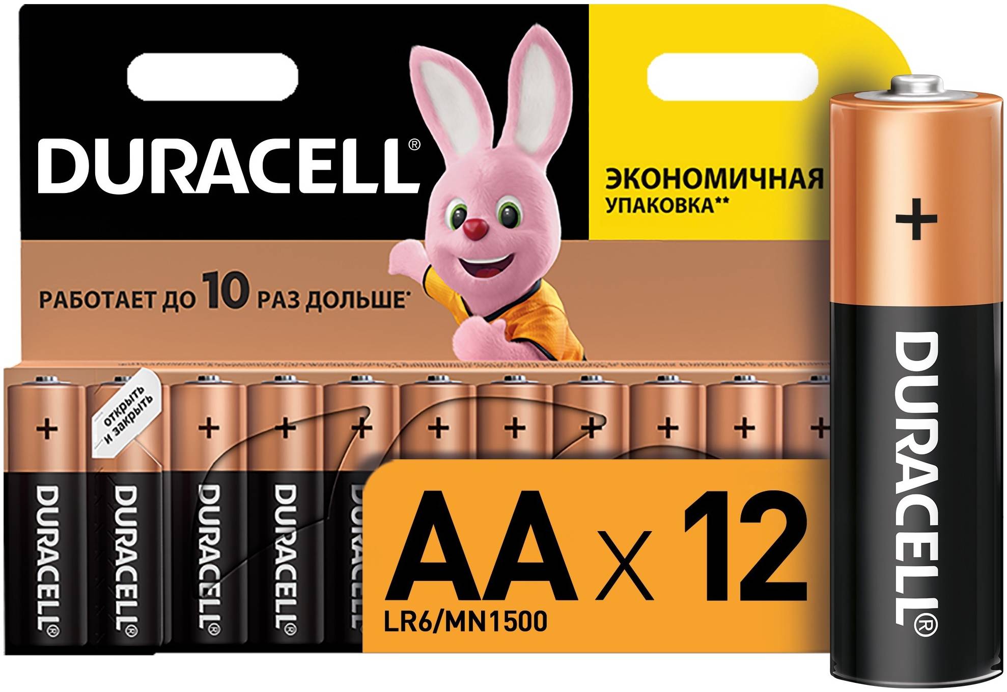 DURACELL LR6 BASIC NEW уп 12 шт - Батарейка тип AA