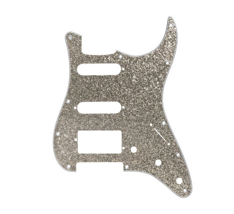 DPP-ST-SIS-HSS Защитная накладка электрогитары Stratocaster, HSS, серебро, D'Andrea