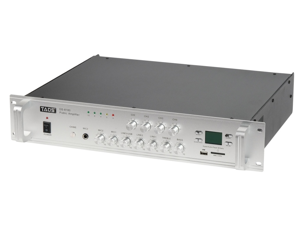 DS-8180 Усилитель мощности трансляционный, 180Вт, TADS