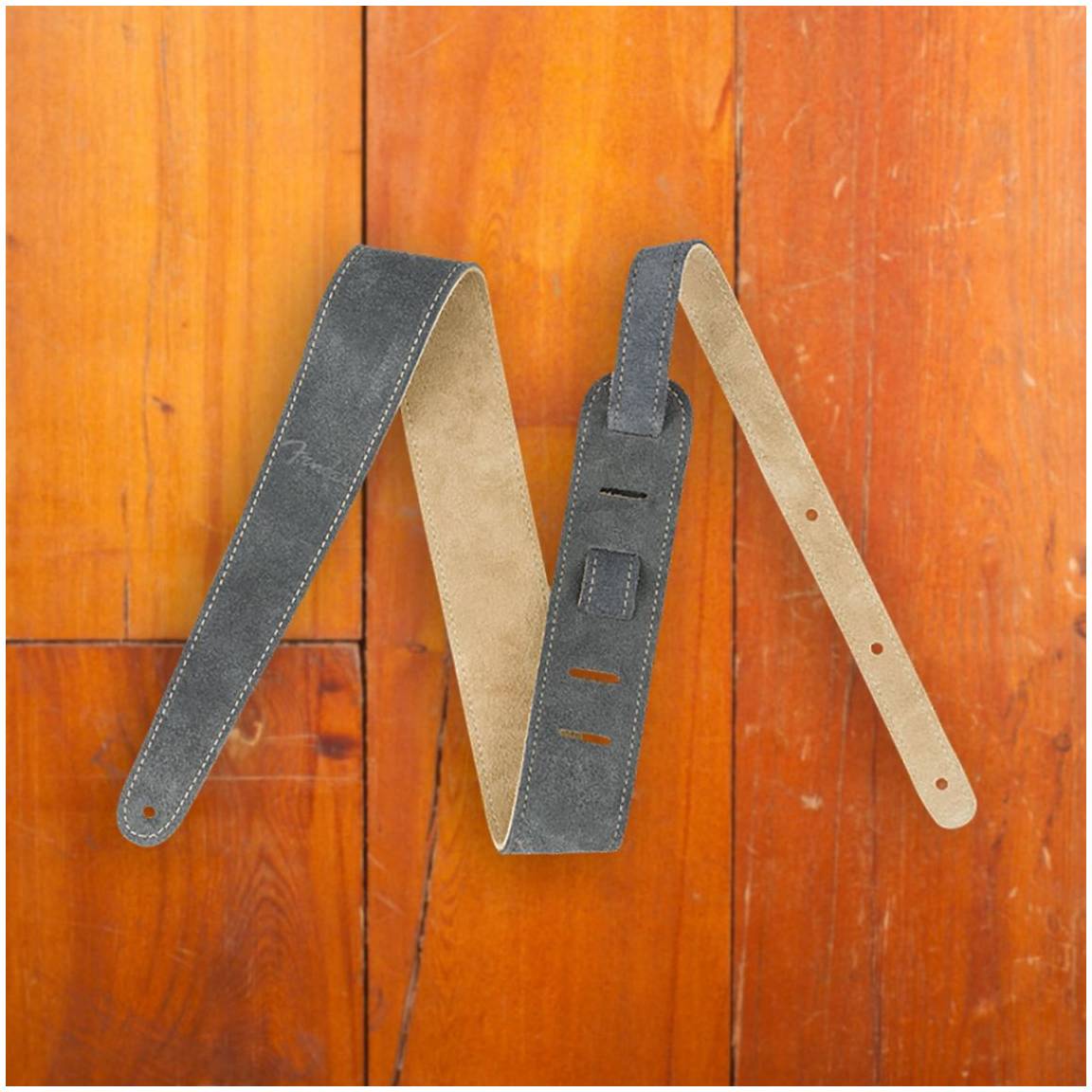 FENDER 2' Suede Strap Gray/Tan Reversible гитарный ремень двухстороний,...