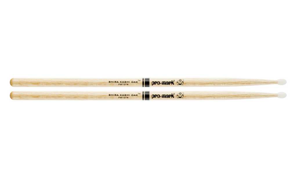 PW727N Shira Kashi 727 Барабанные палочки, дуб, нейлоновый наконечник, ProMark