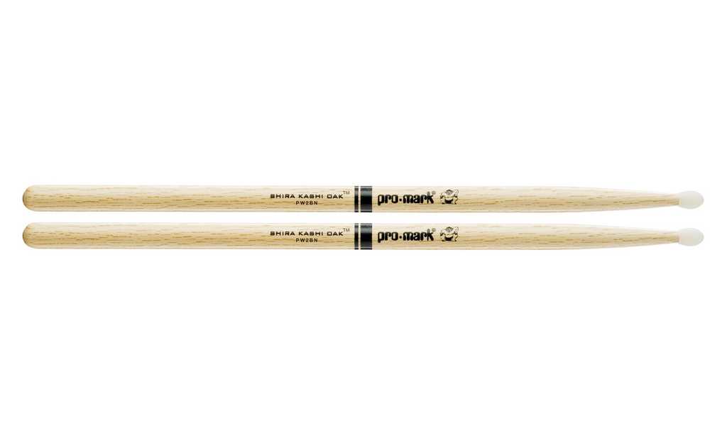 PW2BN Shira Kashi Барабанные палочки, дуб, нейлоновый наконечник, 2B, ProMark