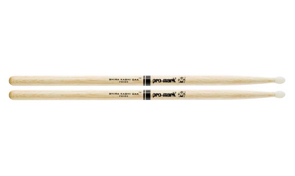 PW5BN Shira Kashi Барабанные палочки, дуб, нейлоновый наконечник, 5B, ProMark