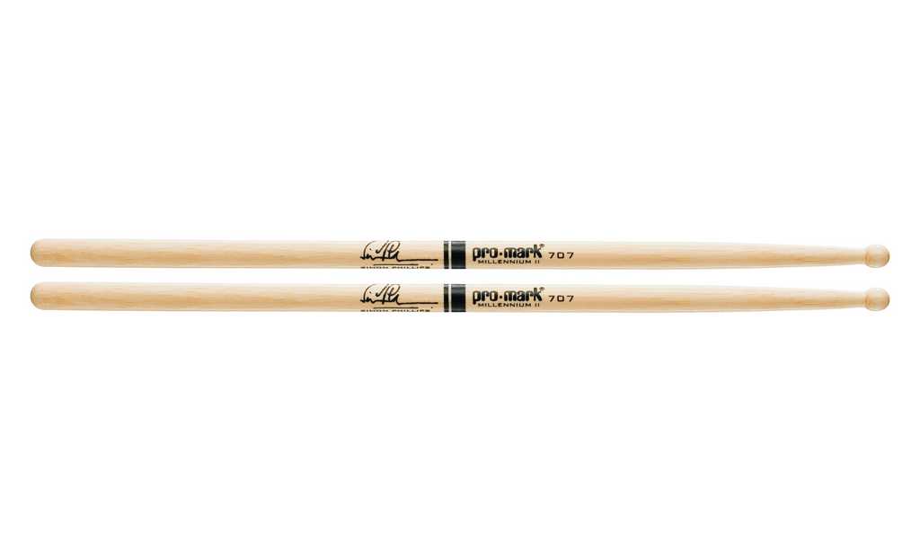 TX707W 707 Simon Phillips Барабанные палочки, орех гикори, деревянный наконечник, ProMark