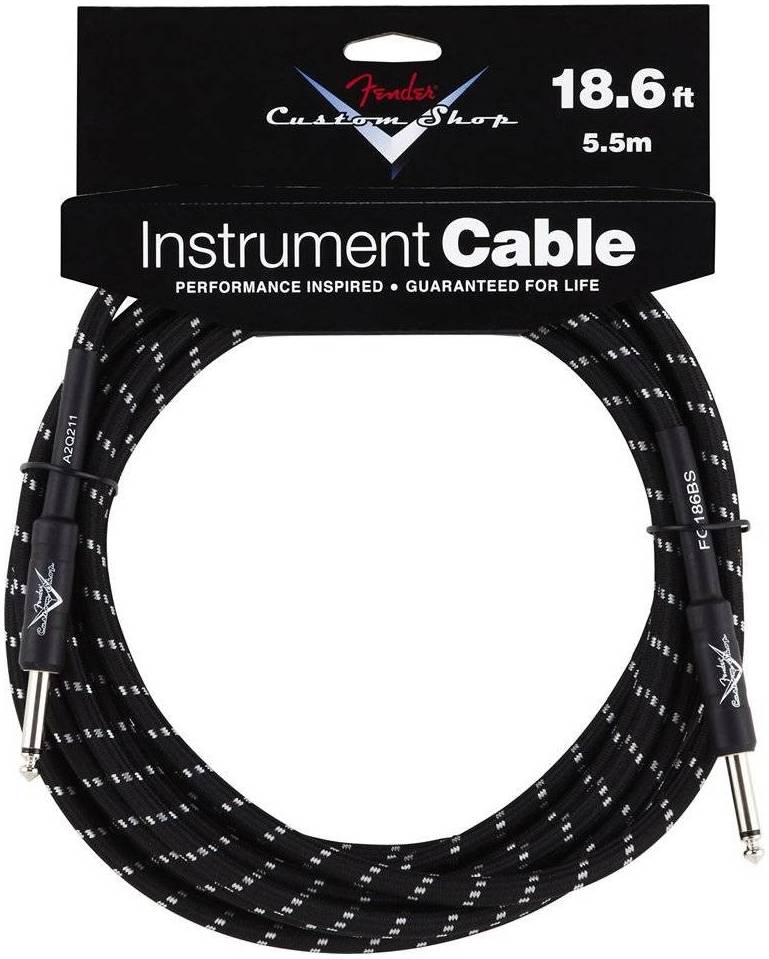 FENDER CUSTOM SHOP 18.6' INSTRUMENT CABLE TWEED - Инструментальный кабель