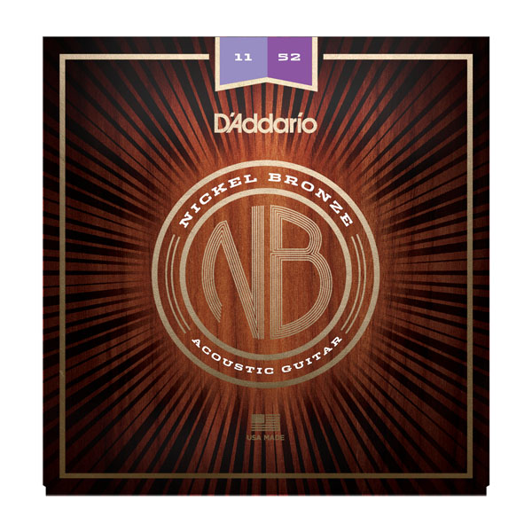 D"ADDARIO NB1152 Nickel Bronze Acoustic, Custom Light, 11-52