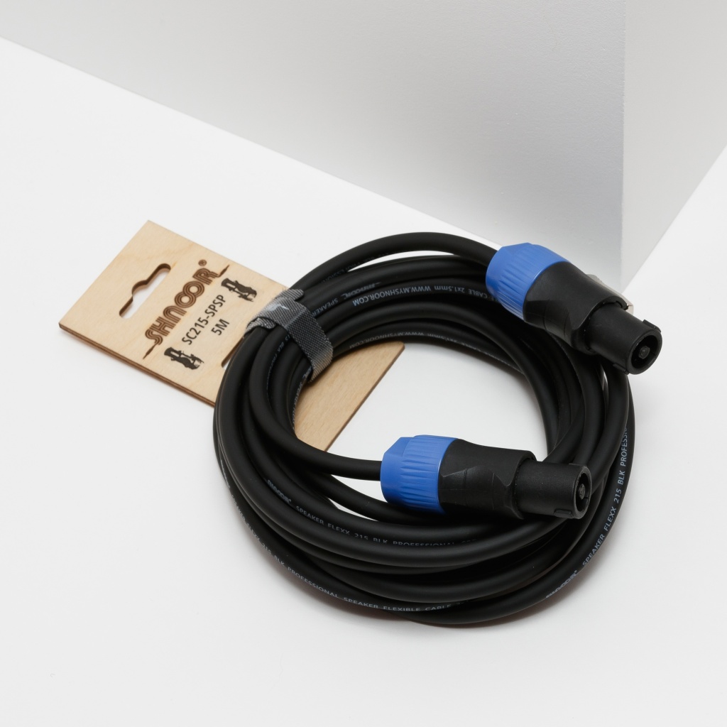 SC215-SPSP-2m Кабель акустический гибкий, 2x1,5мм, Speakon, 2м, SHNOOR