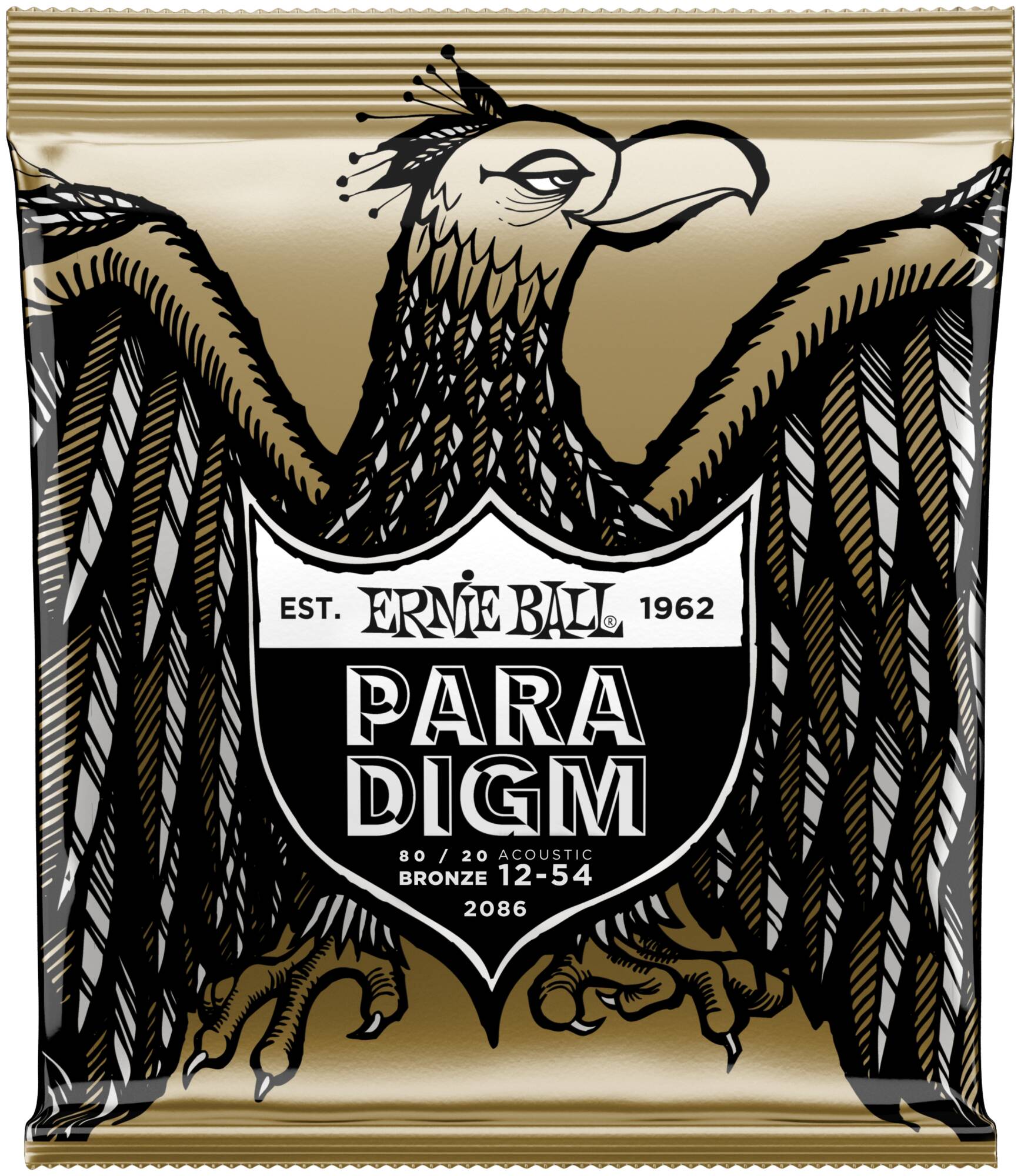 ERNIE BALL 2086 Paradigm 80/20 Bronze Medium Light 12-54 - Струны для акустической гитары