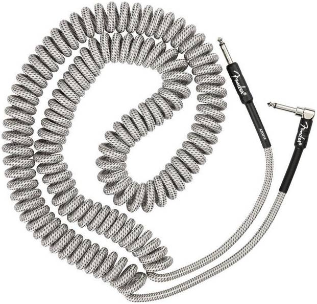 FENDER Professional Coil Cable 30' White Tweed инструментальный кабель,...