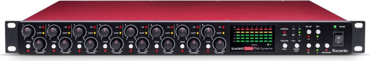 FOCUSRITE Scarlett OctoPre Dynamic - Микрофонный предусилитель