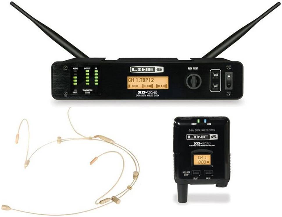 LINE 6 XD-V75HS (TAN) цифровая беспроводная система с головной гарнитурой,...