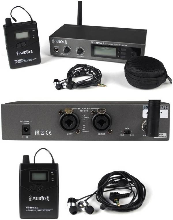 PROAUDIO WS-880IMS - Система ушного мониторинга